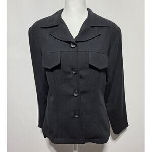 Maurices Vintage Navy Blue Blazer size Small Y2K USA